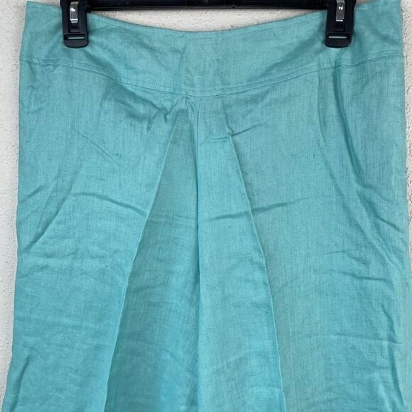 NWT Luciano Dante Linen Crop Pants Size 10 - Picture 2 of 7